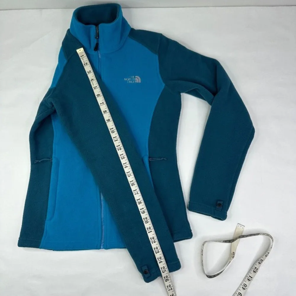 The North Face RDT 300 Khumbu Fleece Jacket Womens Blue Teal Zip Up Full Zip XS - Picture 16 of 16
